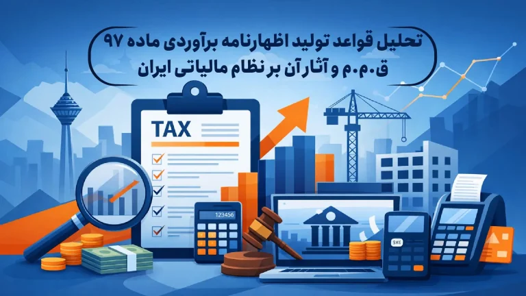 تحلیل تخصصی قواعد تولید اظهارنامه برآوردی ماده ۹۷ ق.م.م و آثار آن بر نظام مالیاتی ایران