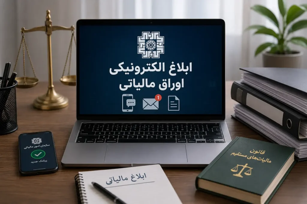 ابلاغ الکترونیکی اوراق مالیاتی: آیا پیامک سازمان امور مالیاتی ابلاغ قانونی است؟
