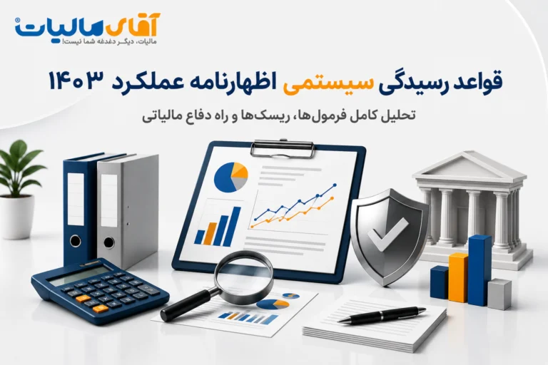 رسیدگی سیستمی اظهارنامه عملکرد ۱۴۰۳؛ تحلیل کامل فرمول‌ها، ریسک‌ها و راه دفاع مالیاتی
