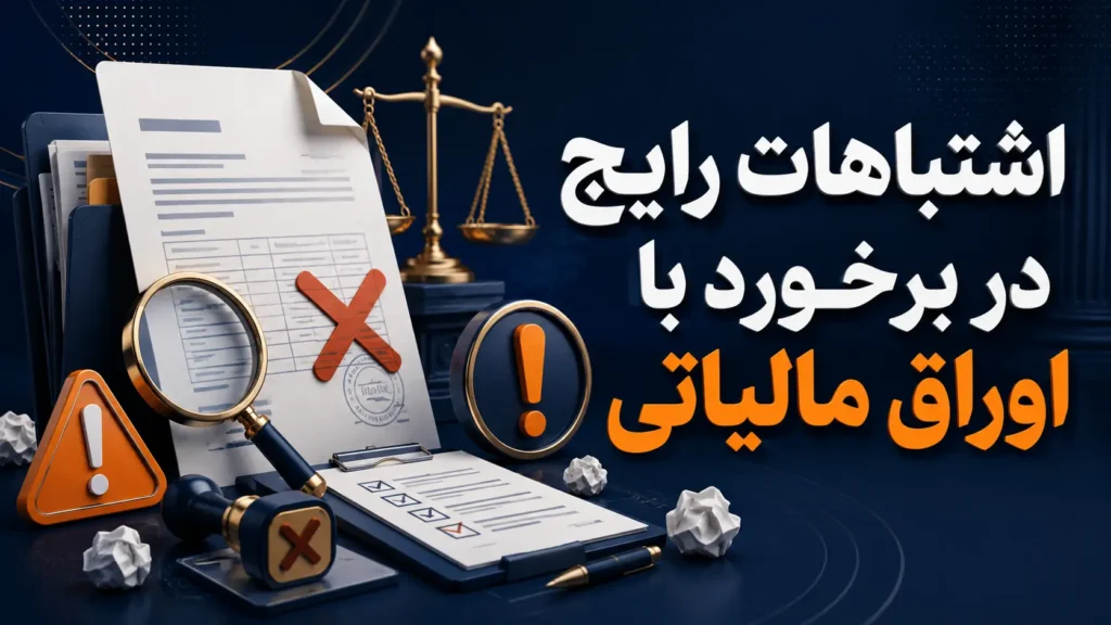 اشتباهات رایج در برخورد با اوراق مالیاتی