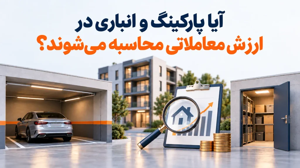 آیا پارکینگ و انباری در ارزش معاملاتی محاسبه می‌شوند؟