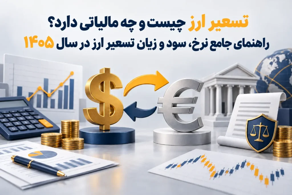 تسعیر ارز چیست و چه مالیاتی دارد؟ راهنمای جامع نرخ، سود و زیان تسعیر ارز در سال ۱۴۰۵